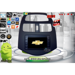 ACS 8901RL Radio dedykowane Chevrolet Spark od 2010r up Android 9 CPU 8x1.87GHz Ram4GB Dysk32GB DSP DVD GPS Ekran HD MultiTouch OBD2 DVR DVBT BT Kam